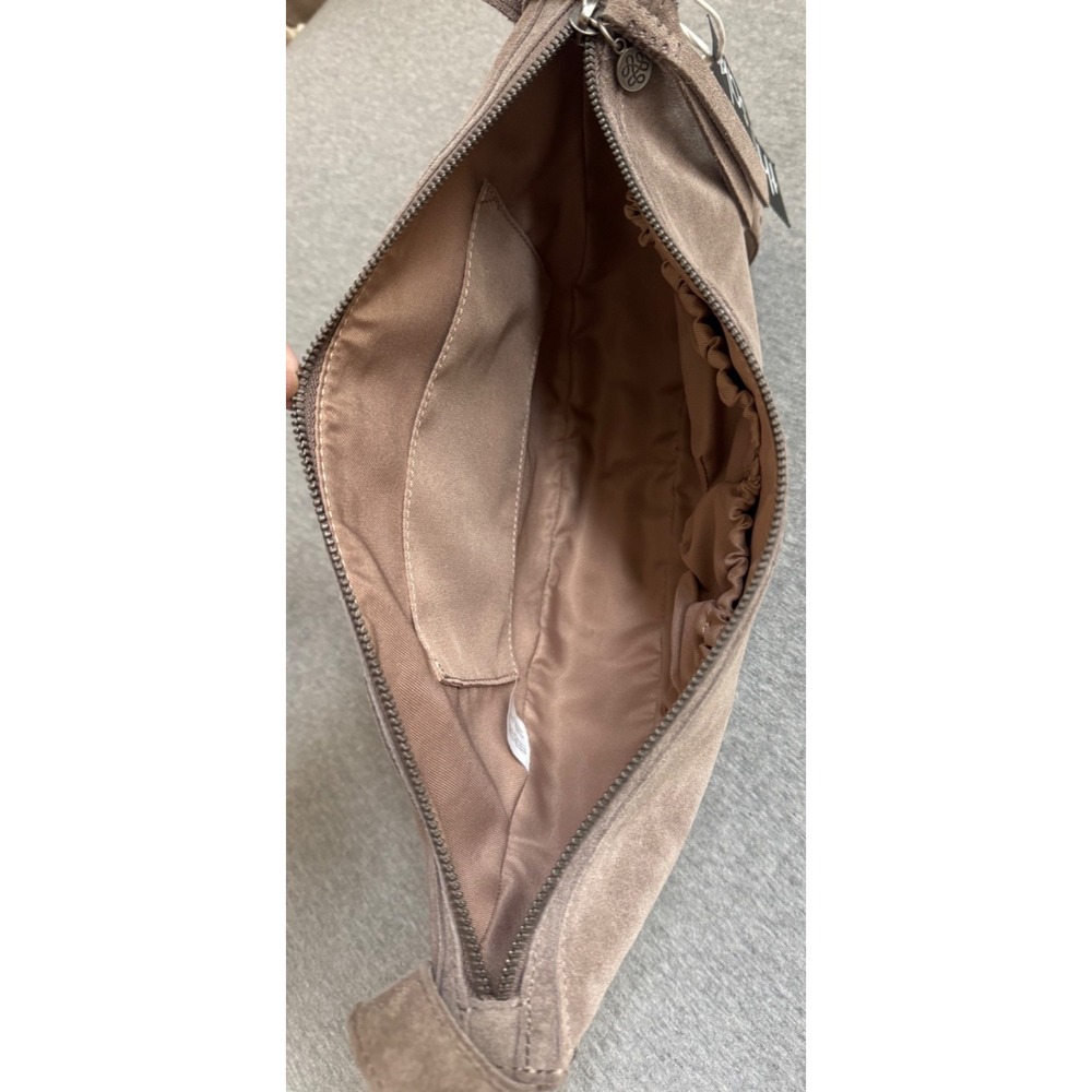 The Sak Suede Saddle Crossbody Bag in Taupe Brown - Picture 11 of 16